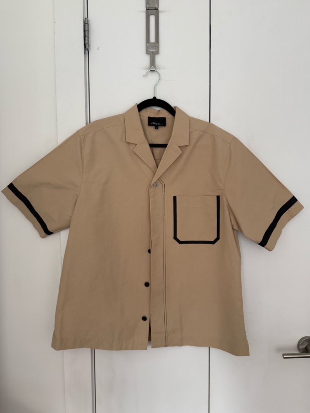 *Authentic* Men’s 3.1 PHILLIP LIM Beige Cotton Button Down Shirt